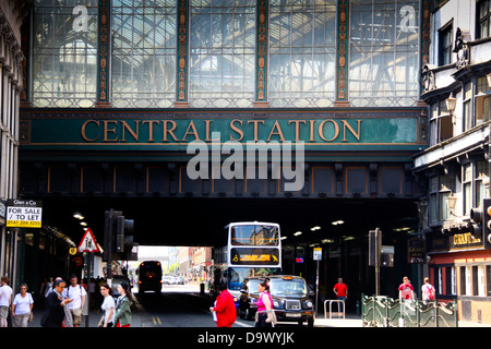 Argyle Street Glasgow Central Station Brücke Stockfoto