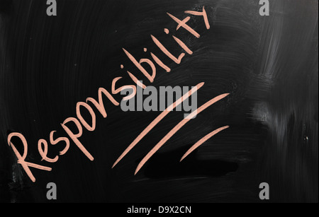 Verantwortung Stockfoto