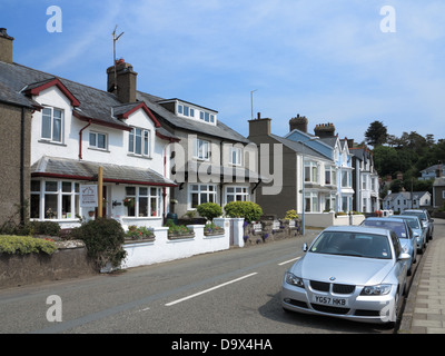 Direkt am Meer Eigenschaften, Borth-y-Gest, Porthmadog, Gwynedd Stockfoto