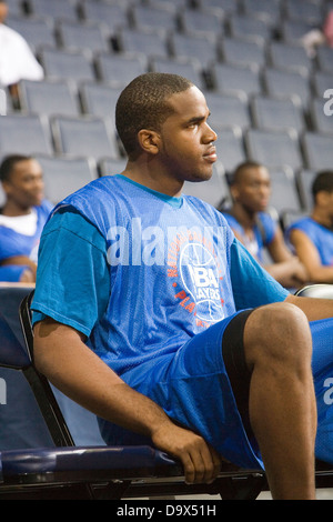 Samardo Samuels (Newark, NJ / St. Benedikt). Die National Basketball Players Association statt ein Lager für die Top 100 High School Basketball-Perspektiven in der John Paul Jones Arena an der University of Virginia in Charlottesville, VA vom 20. Juni 2007 durch 23. Juni 2007. Stockfoto