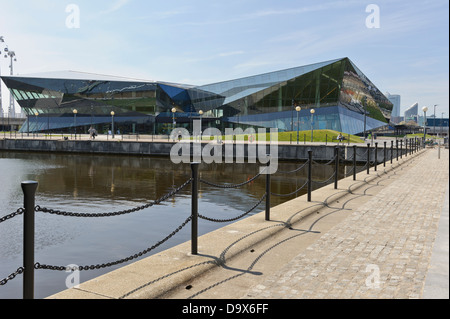 Royal Victoria Docks Newham Siemens Kristallausstellung Gebäude, London, England, Vereinigtes Königreich. Stockfoto