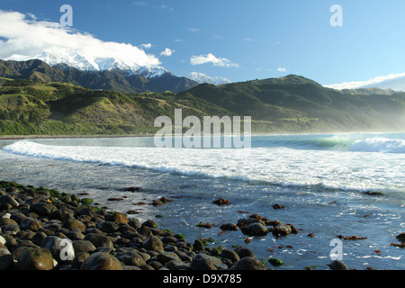 Küste in Kaikoura, Neuseeland Stockfoto