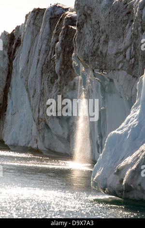 Sermeq Kujslleq (die dänische nennen es Jacobshavn Gletscher), ein UNESCO-Weltkulturerbe, Ilulissat, Grönland Stockfoto