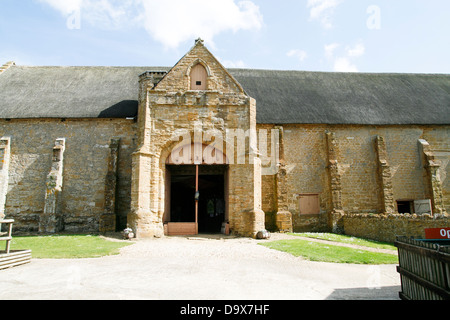 Strohgedeckten zehnten Scheune Abbotsbury Dorset England UK Stockfoto