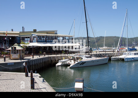 Knysna Waterfront und Kais, Südafrika Stockfoto