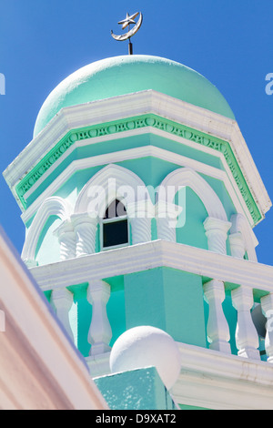 Moschee in der Cape Malay-Viertel von Kapstadt. Stockfoto