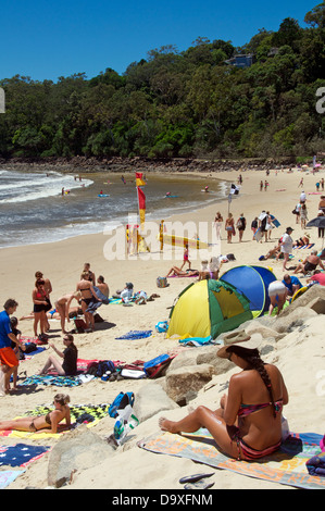 Noosa Beach Sunshine Coast Queensland Australien Stockfoto