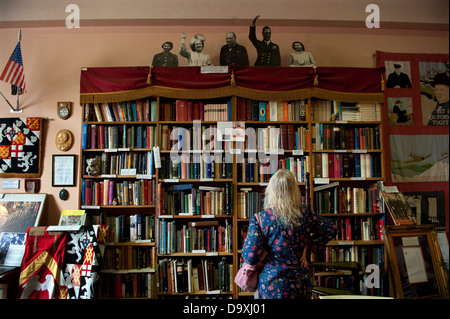 Churchill Memorabilia Sammlung bedroht in Bletchley Park, Milton Keynes, Buckinghamshire, England, Heimat der Enigma. Stockfoto