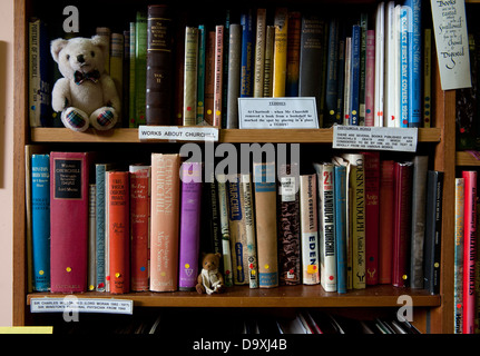 Churchill Memorabilia Sammlung bedroht in Bletchley Park, Milton Keynes, Buckinghamshire, England, Heimat der Enigma. Stockfoto