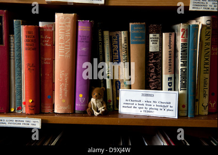 Churchill Memorabilia Sammlung bedroht in Bletchley Park, Milton Keynes, Buckinghamshire, England, Heimat der Enigma. Stockfoto