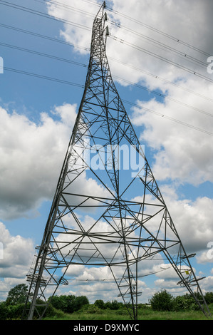 Übertragung Strommasten in South Essex. Stockfoto