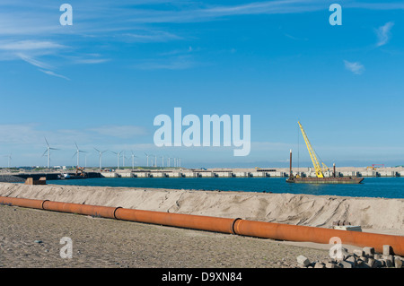 am Meer-Erweiterung des Rotterdamer Hafens. Stockfoto