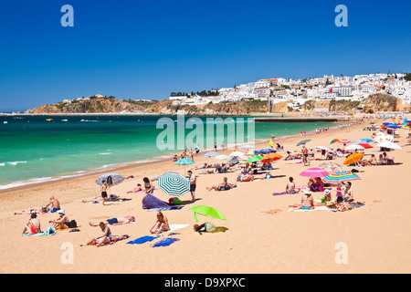 Fishermans Strand Praia Dos Pescadores Albufeira Strand Algarve Portugal EU Europa Stockfoto