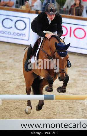 Monte-Carlo, Monaco. 28. Juni 2013. Scott Brash [GBR] während der LONGINES Global Champions Tour-Veranstaltung von Monte-Carlo. Stockfoto