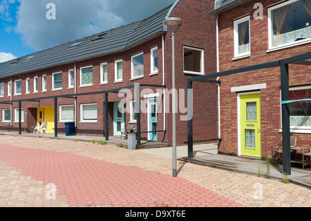 neugebaute moderne Häuser in Almere, Niederlande Stockfoto