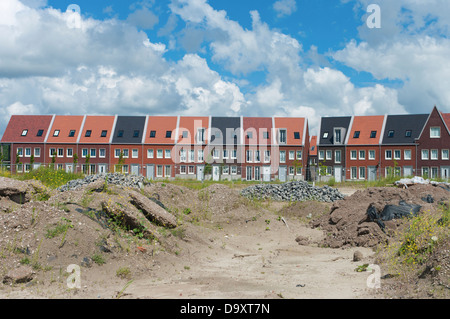 neugebaute moderne Häuser in Almere, Niederlande Stockfoto