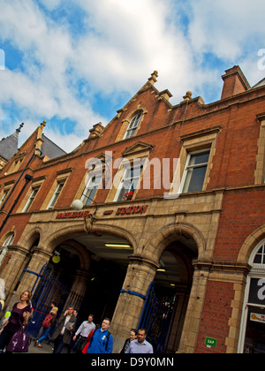 Haupteingang zum Bahnhof Marylebone, London, England, Vereinigtes Königreich Stockfoto