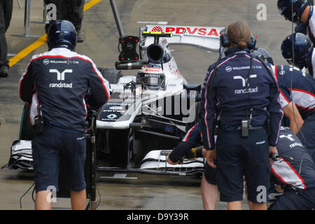 Silverstone im Vereinigten Königreich. 28. Juni 2013. Motorsport: FIA Formula One World Championship 2013, Grand Prix von Großbritannien, #17 Valtteri Bottas (FIN, Williams F1 Team), Credit: Dpa picture-Alliance/Alamy Live News Stockfoto