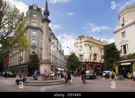 Das Seven Dials Kreuzung, Covent Garden, London Stockfoto