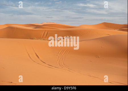 Sanddünen des Erg Chebbi, Marokko Stockfoto