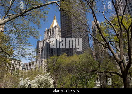 Skyline nahe Madison Square Park, NYC Stockfoto