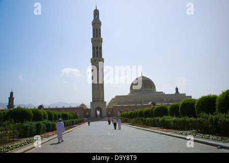 Ghala & Al-Ghubrah, im Volksmund bekannt als die große Moschee, Muscat, Oman. Stockfoto