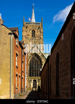Str. Marys Kirche Wirksworth Derbyshire Dales England UK eine Note 1 aufgeführten mittelalterliche Kirche restauriert im Jahre 1870 von Sir Gilbert Scott Stockfoto