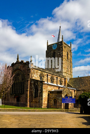 Str. Marys Kirche Wirksworth Derbyshire Dales England UK eine Note 1 aufgeführten mittelalterliche Kirche restauriert im Jahre 1870 von Sir Gilbert Scott Stockfoto