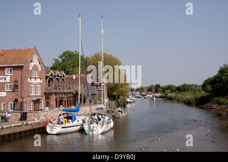 Das Quay River Frome Wareham Dorset England UK Stockfoto