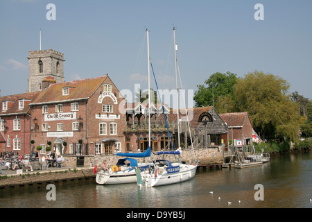 Das Quay River Frome Wareham Dorset England UK Stockfoto