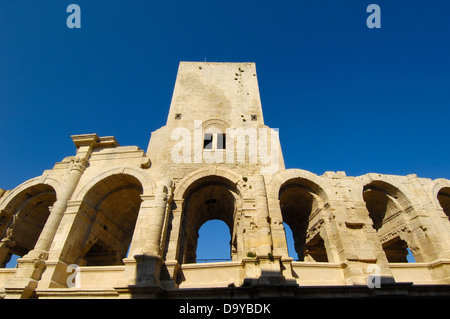 Römische Amphitheater (Les Arènes). Arles. Bouches-du-Rhône. Der Provence. Frankreich Stockfoto