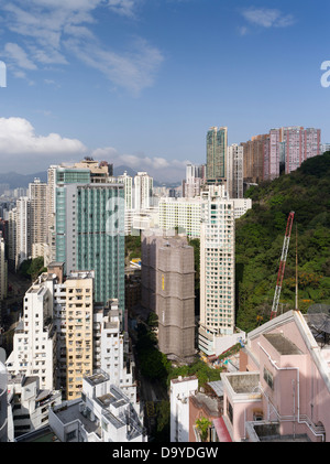 dh CAUSEWAY BAY Hongkong Chinese high-Rise Wohnungen Wohn-Hochhaus Gebäude Skyline der Stadt Stockfoto