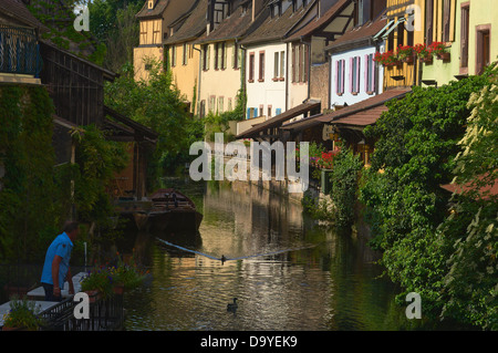 Colmar, klein-Venedig, La Petite Venise, Elsass, Wein Route, Elsass Wein Route, Haut-Rhin, Frankreich, Europa Stockfoto