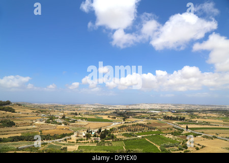 Blick auf die Insel Malta in Europa. Stockfoto