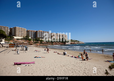 Playa Cappellans und Salou am Wasser Immobilien an der Costa Dorada Katalonien Spanien Stockfoto