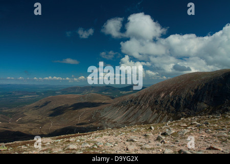 Die Lairig Ghru vom Sron Na Lairige, Braeriach, Cairngorm National Park Stockfoto