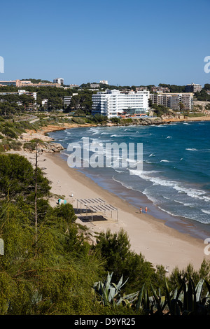 Playa Llarga und Cap de Salou am Wasser Immobilien an der Costa Dorada Katalonien Spanien Stockfoto