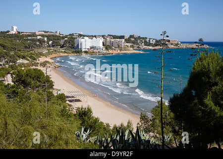 Playa Llarga und Cap de Salou am Wasser Immobilien an der Costa Dorada Katalonien Spanien Stockfoto