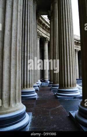 Kolonnade der Kasaner Kathedrale in St. Petersburg (Russland) Stockfoto