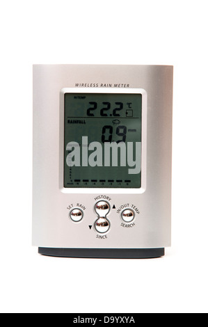 meteorologische Station auf weißem Hintergrund Stockfoto