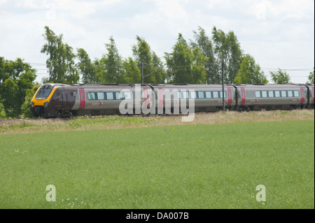 West Coast Main Line Ryther und Kirche Fenton, Yorkshire Stockfoto