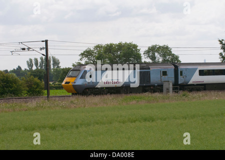 West Coast Main Line Ryther und Kirche Fenton, Yorkshire Stockfoto