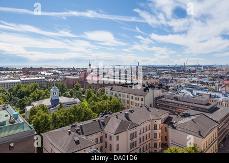 Blick auf die Stadt Helsinki Stockfoto