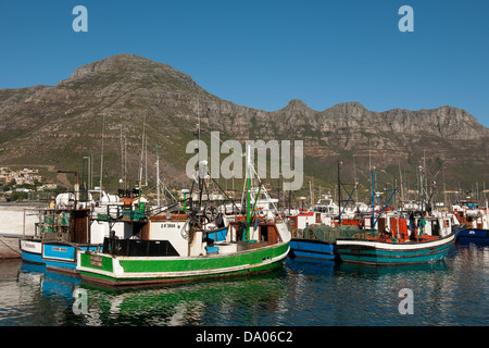 Hafen von Hout Bay, Kapstadt, Südafrika Stockfoto