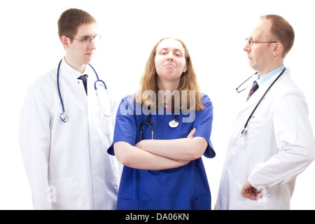 Geschlechterverhältnis in medizinischen Berufen Stockfoto
