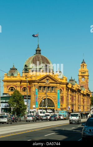 Bahnhof Flinders Street, Melbourne, Victoria, Australien Stockfoto