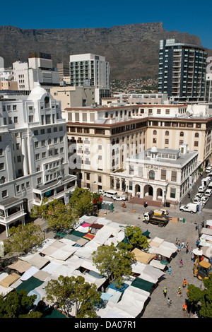 Flohmarkt am Greenmarket Square, Kapstadt, Südafrika Stockfoto