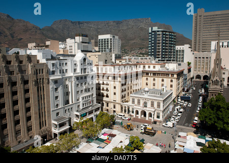 Flohmarkt am Greenmarket Square, Kapstadt, Südafrika Stockfoto