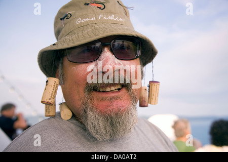 Mann in lustigen Hut Stockfoto