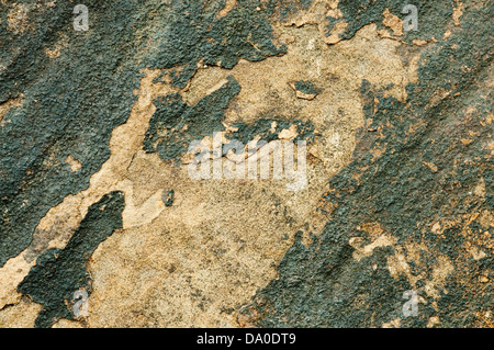 Hintergrundtextur von Steinplatten im Landschaftsbau verwendet. Stockfoto